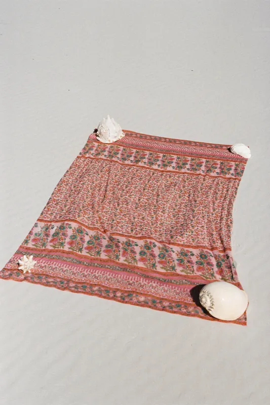 Indira Beach Scarf in Rose sold by Arnhem