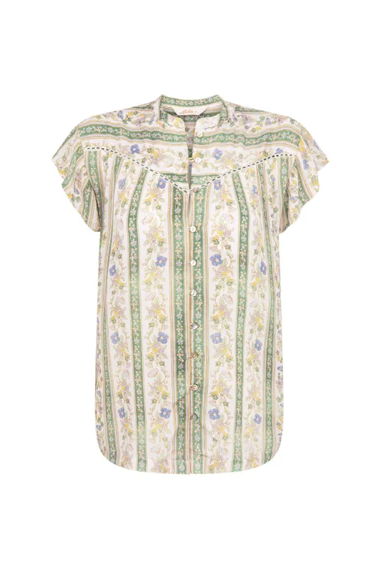 Odessa Top in Bluebell sold by Arnhem