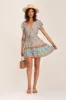 Florence Mini Dress in Aqua - Pre-loved sold by Arnhem