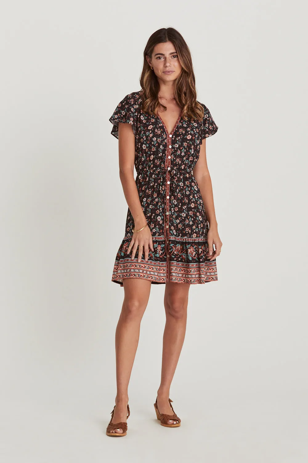 Camilla Mini Dress in Midnight Blooms - Pre-loved sold by Arnhem product image thumbnail 4