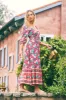 Amberley Prairie Midi Dress in Ruby - Pre-loved sold by Arnhem