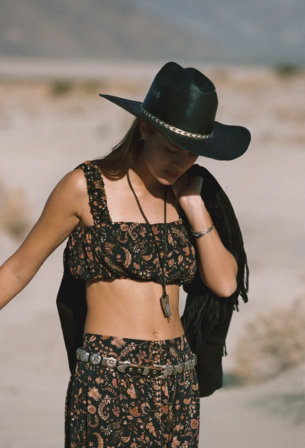 Renata Crop Top in Raven sold by Arnhem product image thumbnail 4