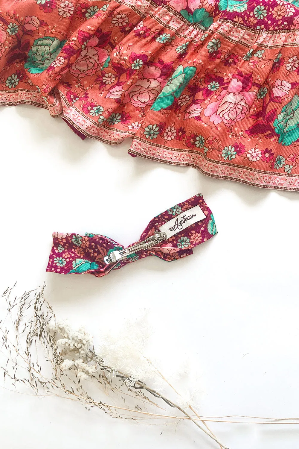 Amberley Revive Bow Barrette in Ruby sold by Arnhem product image thumbnail 2