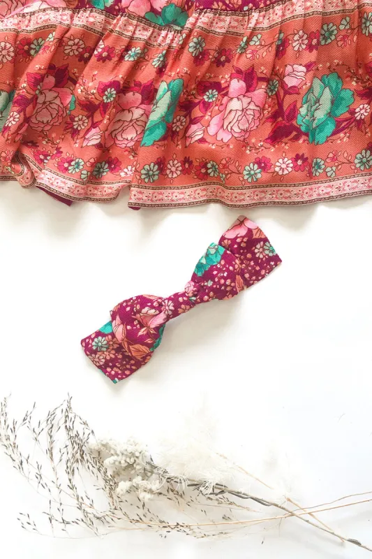 Amberley Revive Bow Barrette in Ruby sold by Arnhem