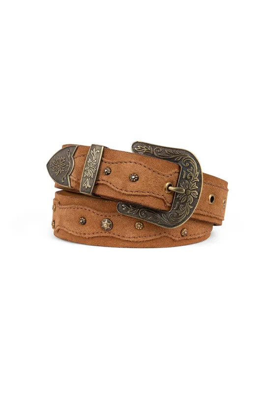 Stass Western Belt in Tan - Pre-loved sold by Arnhem