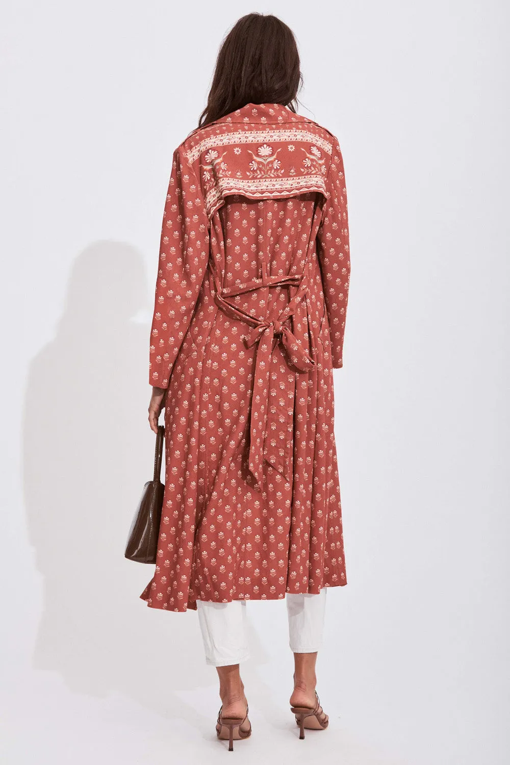 Eliza Trench Coat in Sienna sold by Arnhem product image thumbnail 4