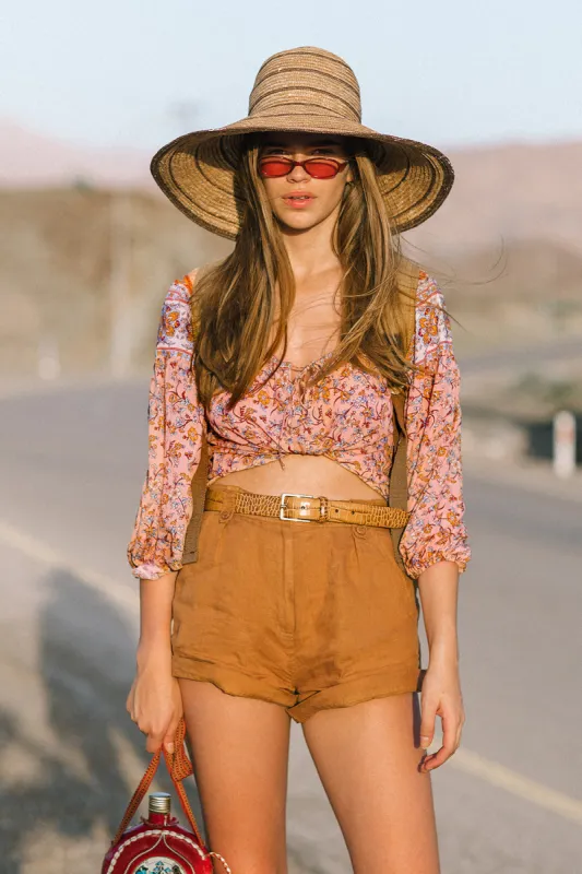 Camilla Blouse in Coral Seas - Pre-loved sold by Arnhem