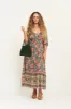 Amberley Prairie Midi Dress in Emerald - Pre-loved sold by Arnhem