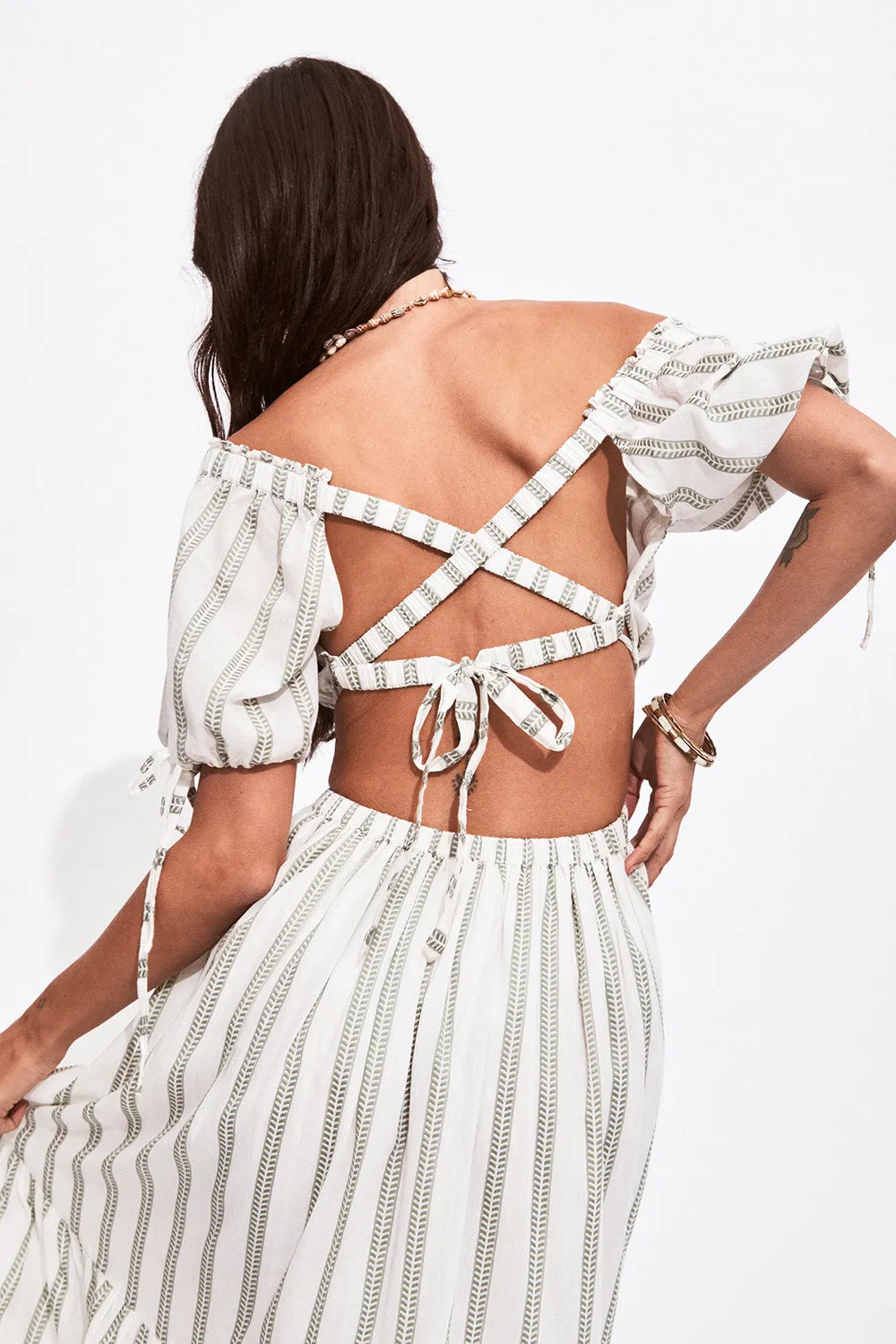 Selma Sundress in Sage - Pre-loved sold by Arnhem product image thumbnail 3