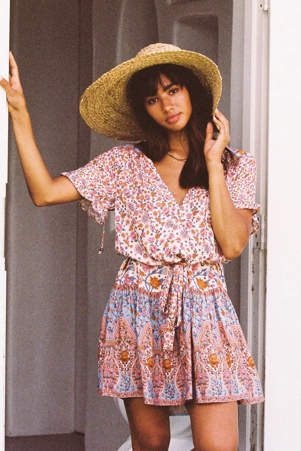 Mai Kaftan in Lychee - Pre-loved sold by Arnhem