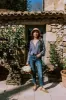 Angelis Blouse in Sapphire sold by Arnhem