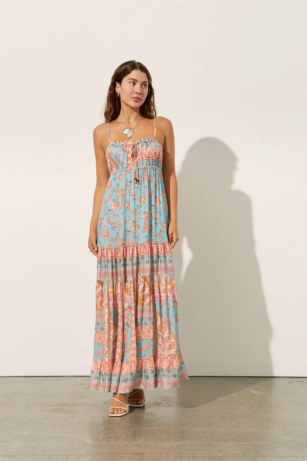 Clementine Maxi Dress in Poolside sold by Arnhem product image thumbnail 3
