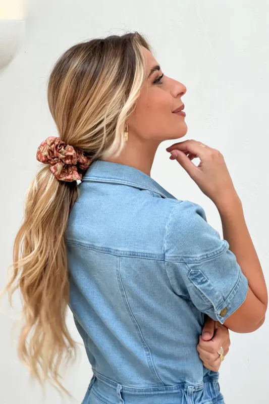 Harley Revive Scrunchie in Rust sold by Arnhem