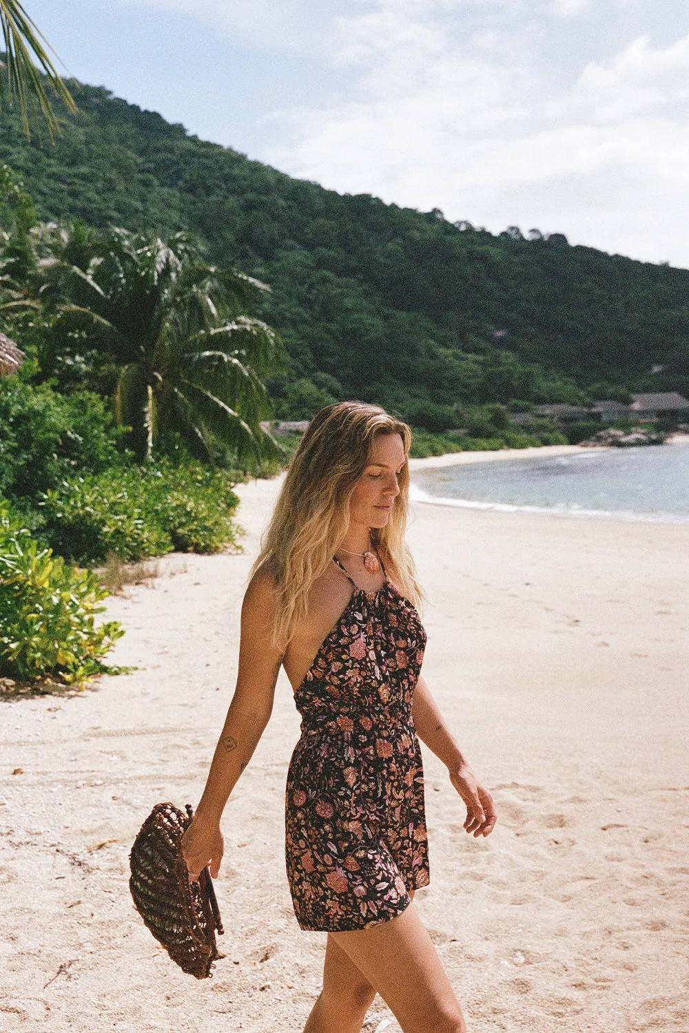 Sabba Playsuit in Sunset Black - Preloved - Pre-loved sold by Arnhem