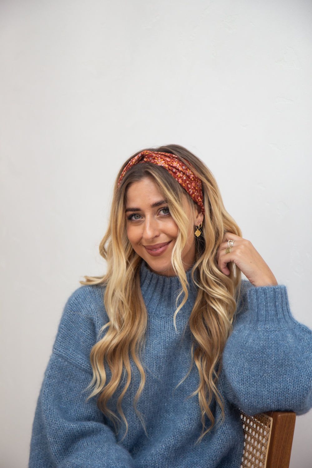 Dylan Revive Twist Headband in Rust Floral sold by Arnhem product image thumbnail 2