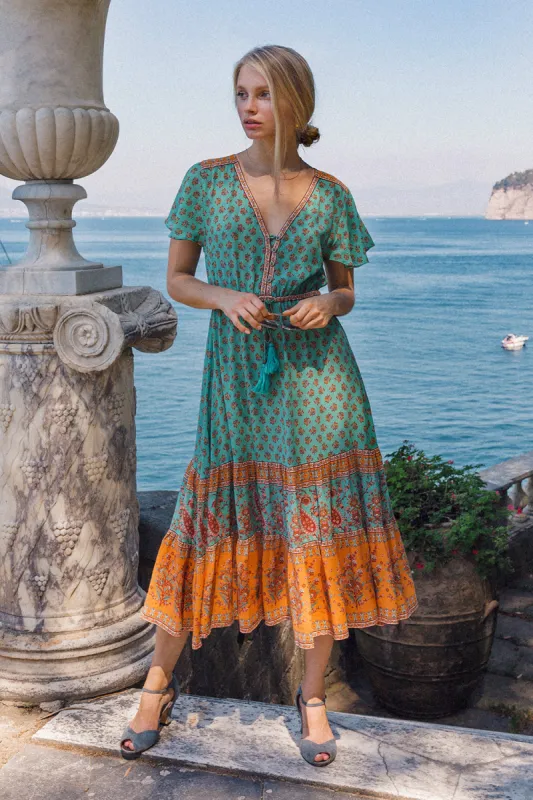 Serafina Sundress in Kingfisher - Pre-loved sold by Arnhem