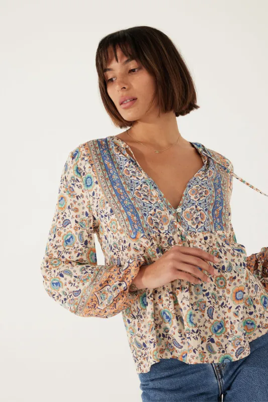 Gabriel Blouse in Sand sold by Arnhem