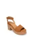 Sadie Cork Heel in Tan sold by Arnhem