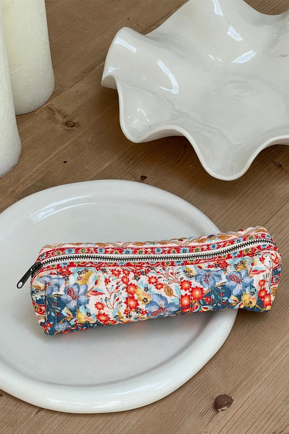 Nalani Revive Small Pencil Bag in Vanilla sold by Arnhem