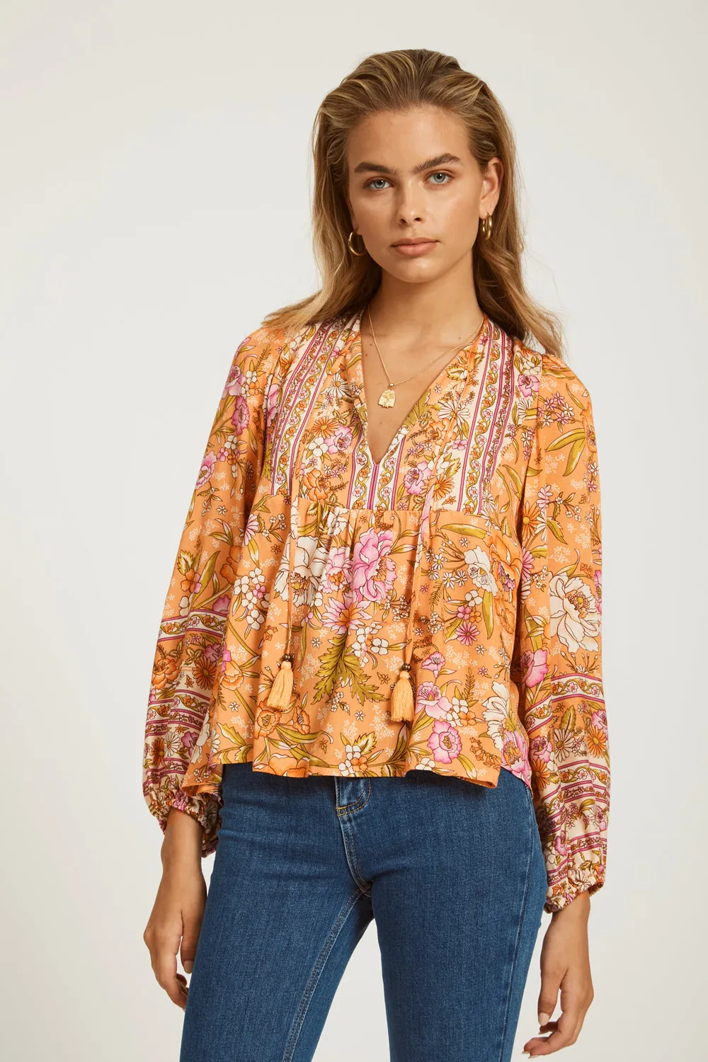 Magnolia Blouse in Mandarin - Pre-loved sold by Arnhem product image thumbnail 5
