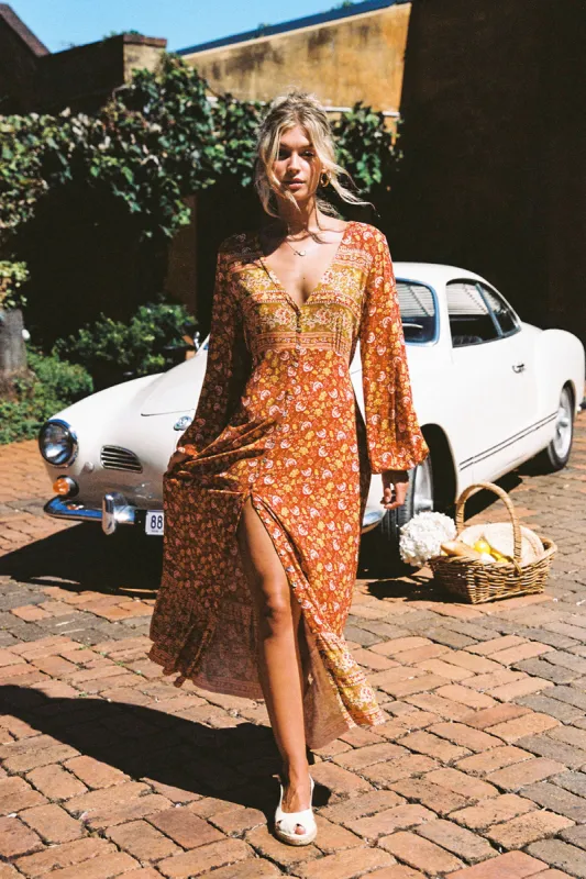 Audrey Duster Dress in Cinnamon - Pre-loved sold by Arnhem