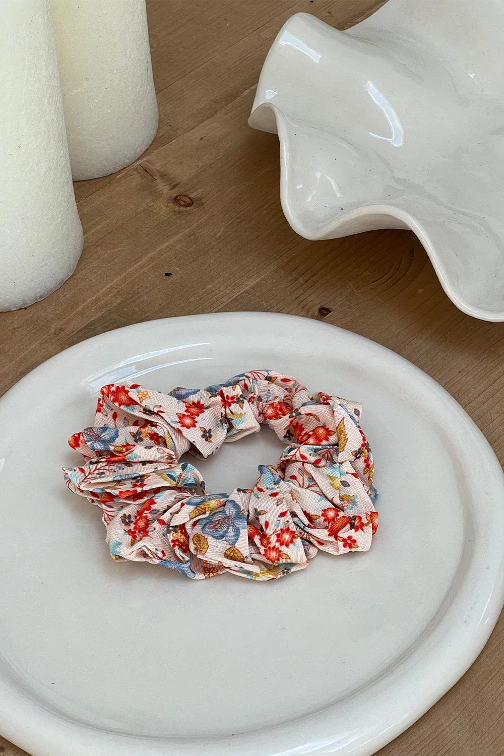 Nalani Revive Scrunchie in Vanilla sold by Arnhem