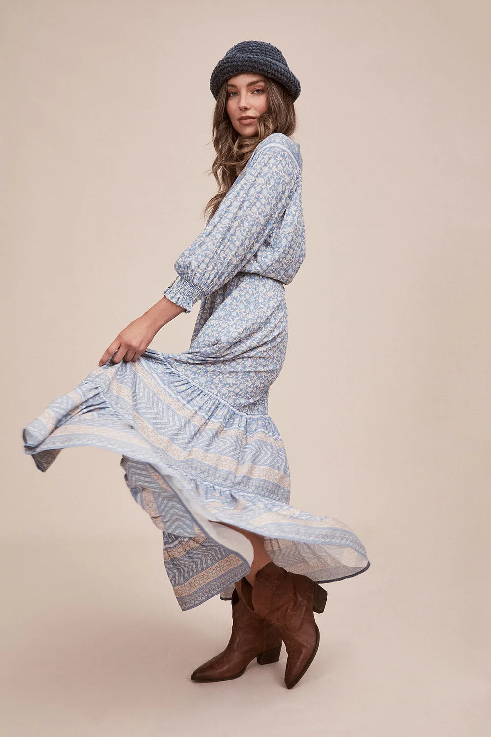 Maeve Midi Dress in Bleu sold by Arnhem product image thumbnail 4