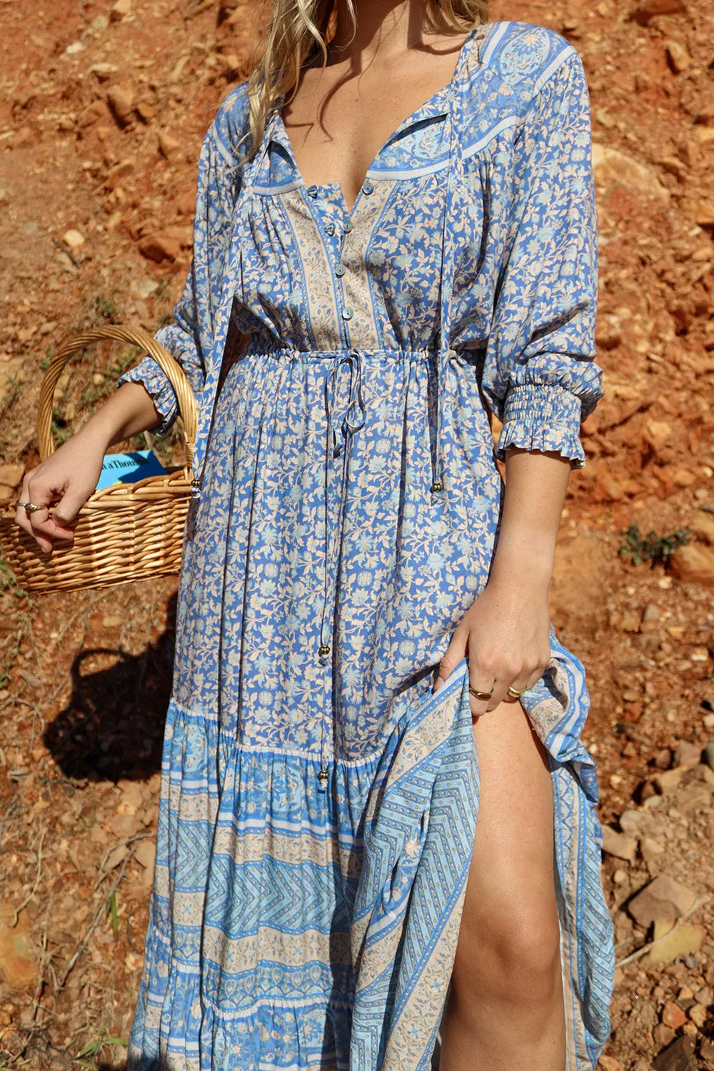 Maeve Midi Dress in Bleu sold by Arnhem product image thumbnail 3