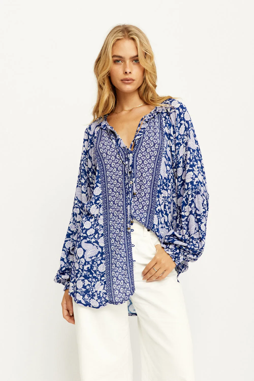 Angelis Blouse in Sapphire - Pre-loved sold by Arnhem product image thumbnail 3