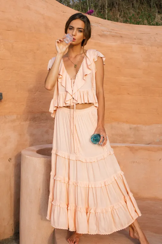 Lover Top in Peach Pearl - Pre-loved sold by Arnhem
