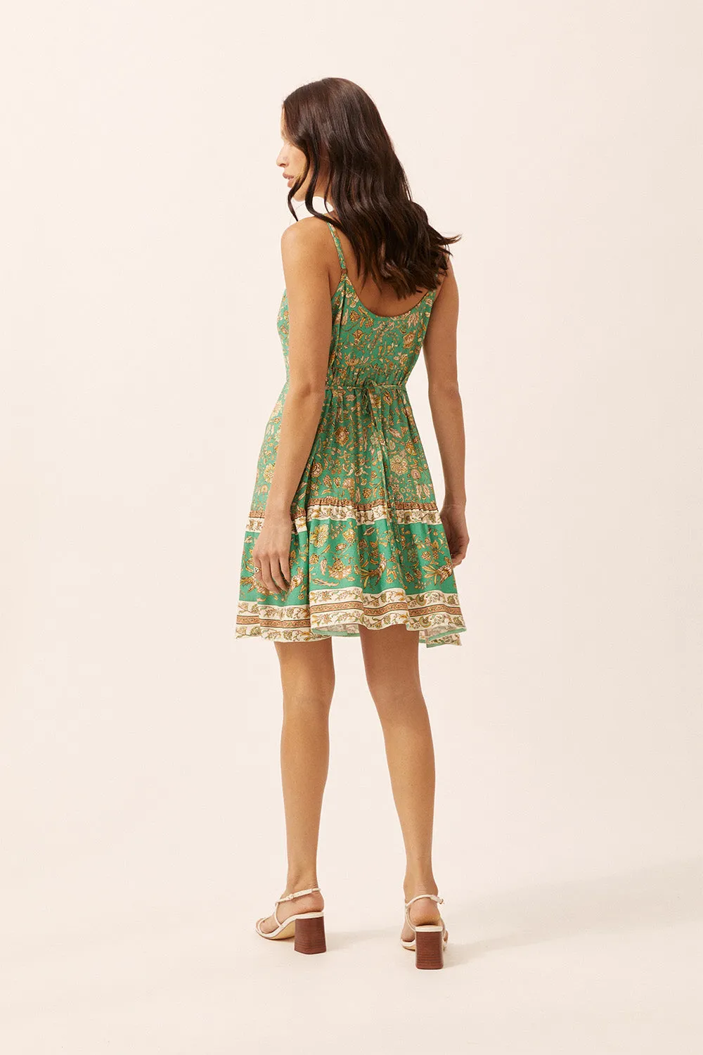 Sabba Strappy Mini Dress in Eden Green - Preloved sold by Arnhem product image thumbnail 4