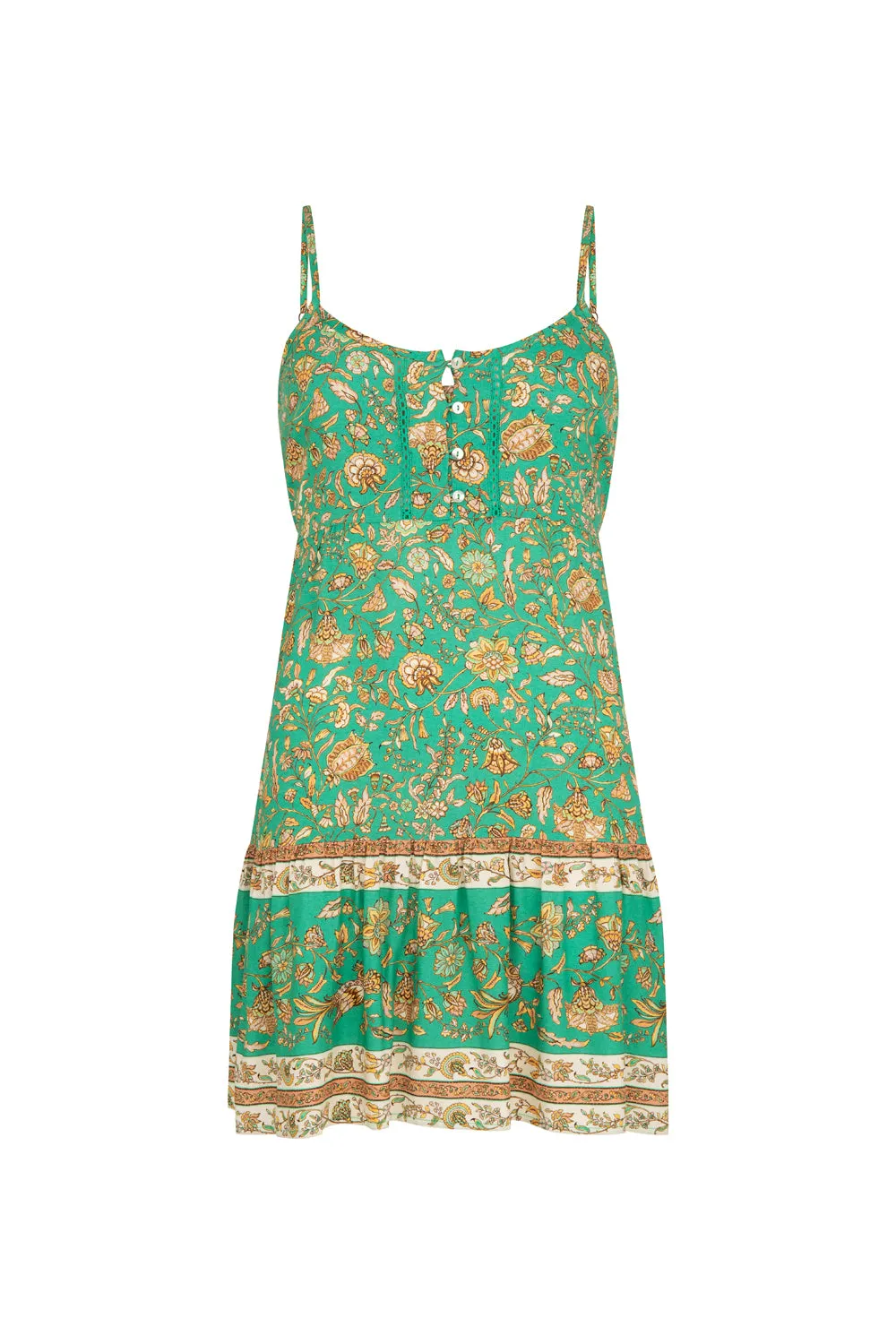 Sabba Strappy Mini Dress in Eden Green - Preloved sold by Arnhem product image thumbnail 2
