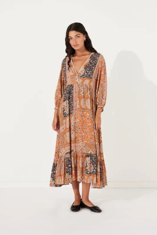 Allora Midi Dress in Willow sold by Arnhem