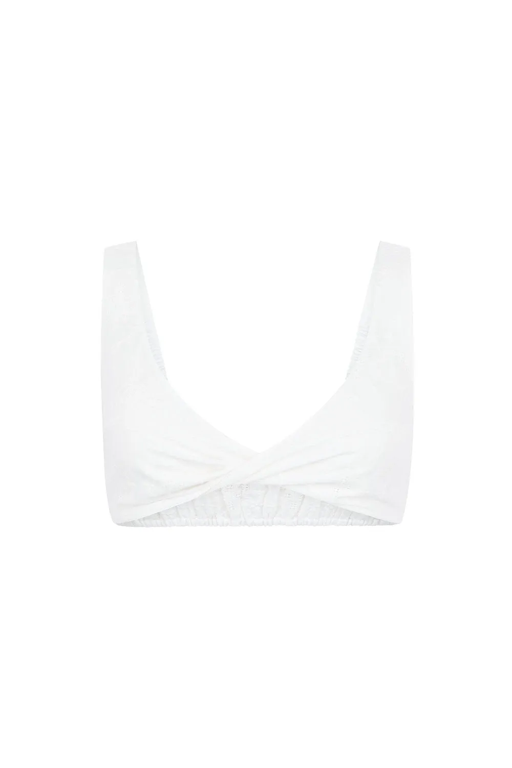 Eden Twist Crop in Cloud - Pre-loved sold by Arnhem