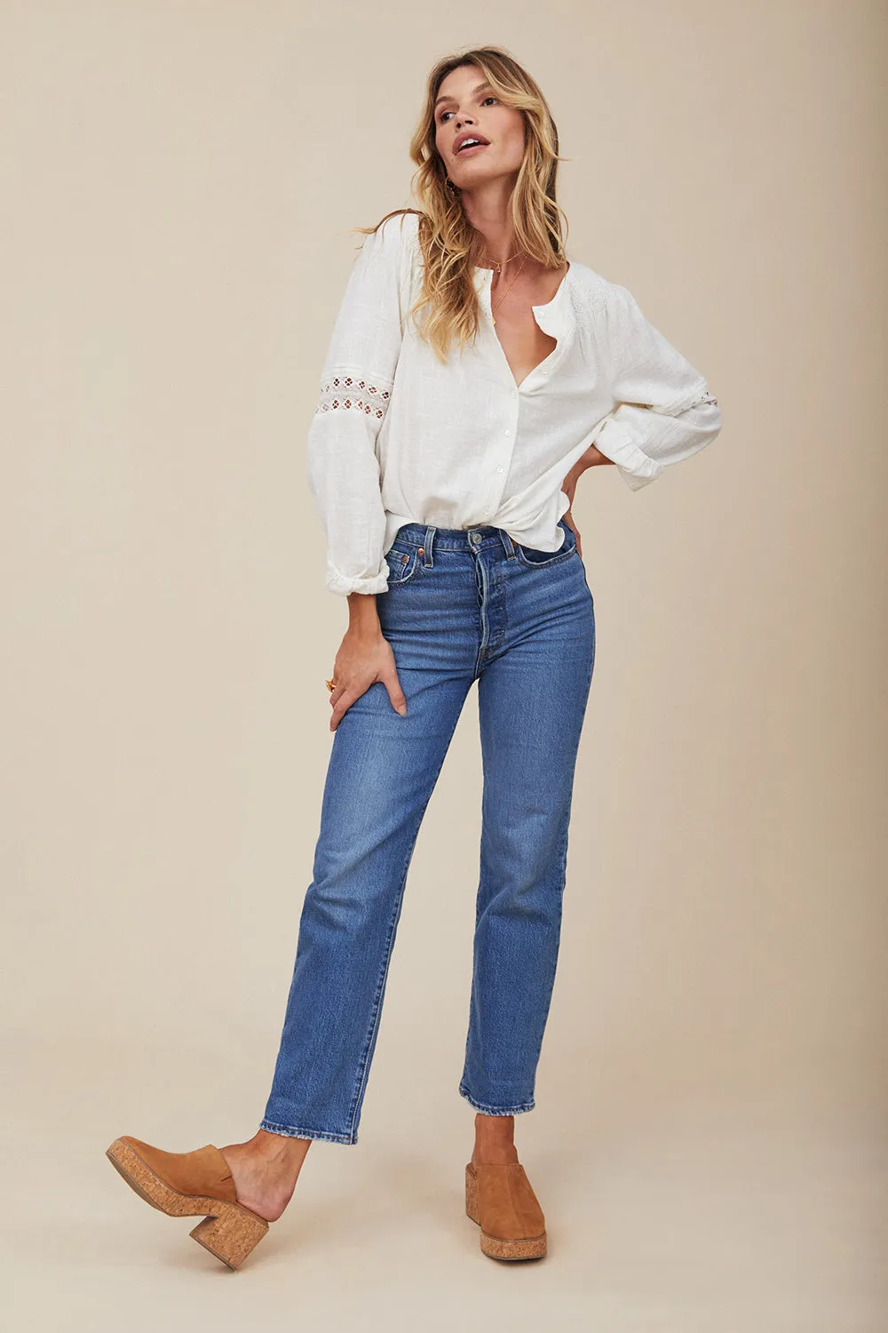 Farrah Blouse in Pearl - Pre-loved sold by Arnhem product image thumbnail 2