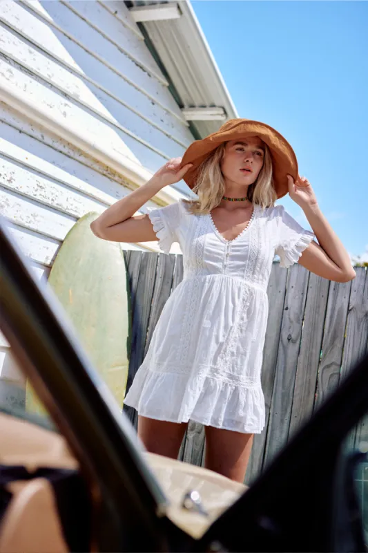 Heavenly Mini Dress in Shell - Pre-loved sold by Arnhem