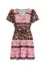 Sabba Mini Dress in Sunset Black sold by Arnhem