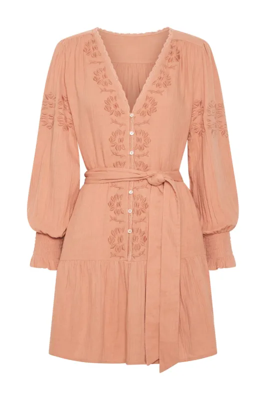 Daphne Tunic Dress in Dusty Rose - Pre-loved sold by Arnhem