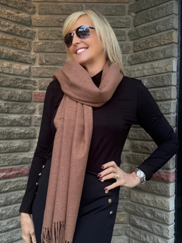 Luxury Pashmina With Fringe Detail | SC602 sold by Artizan