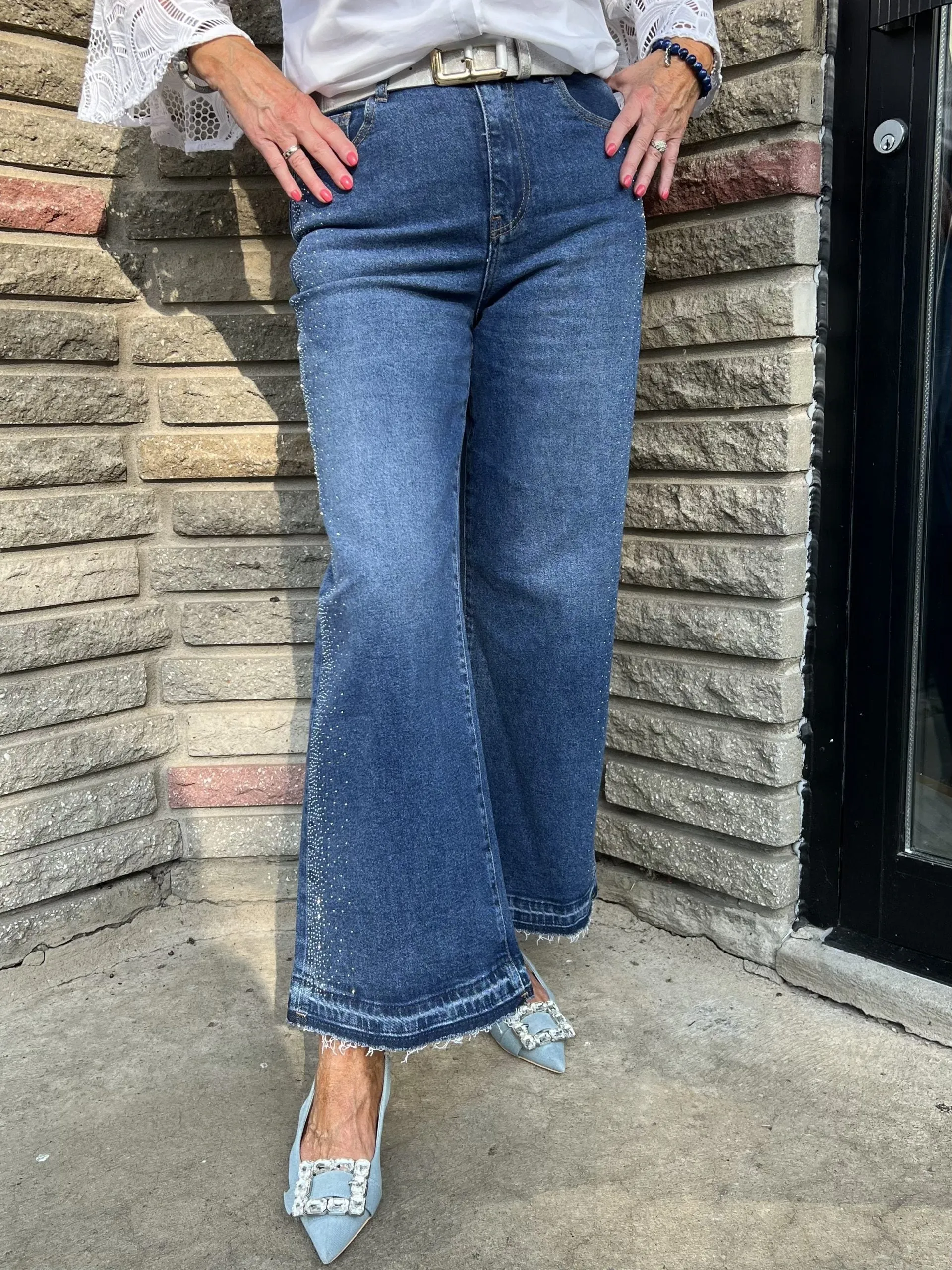 Sparkle Wide Leg Jean | JN621 sold by Artizan product image thumbnail 2