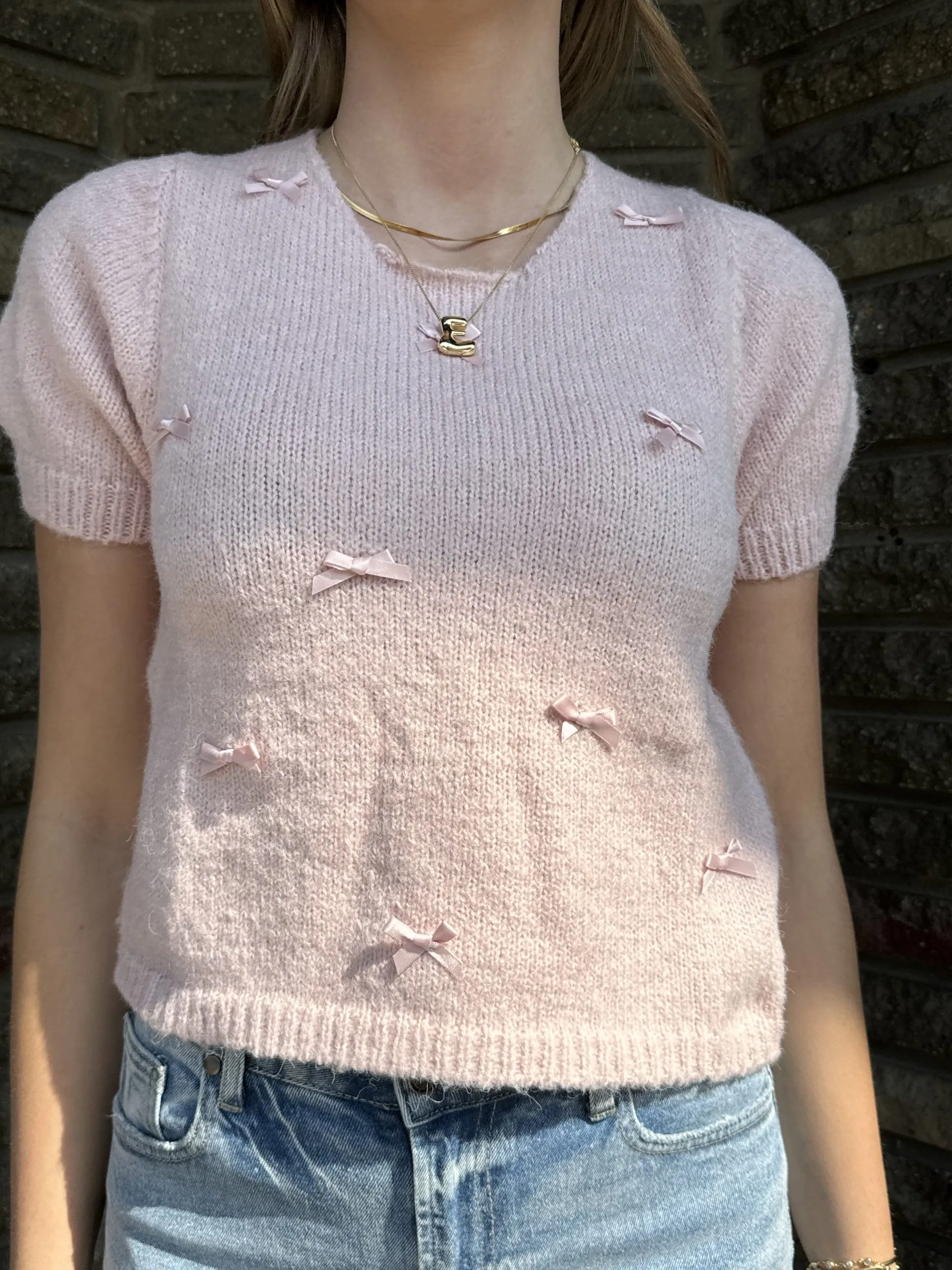 Knit Bow Top | T669 sold by Artizan product image thumbnail 2