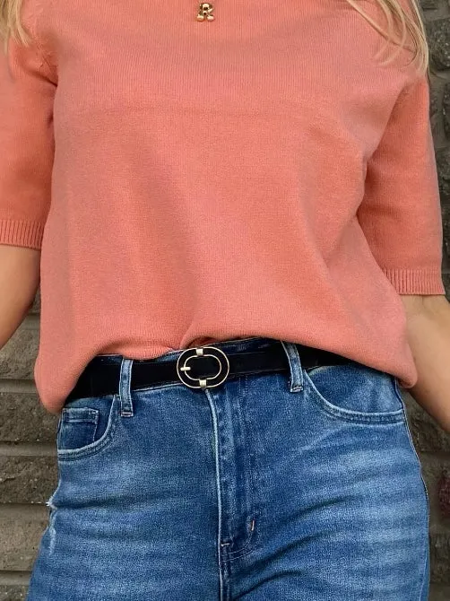 Everyday Belt With Gold Detail | BLT113 sold by Artizan