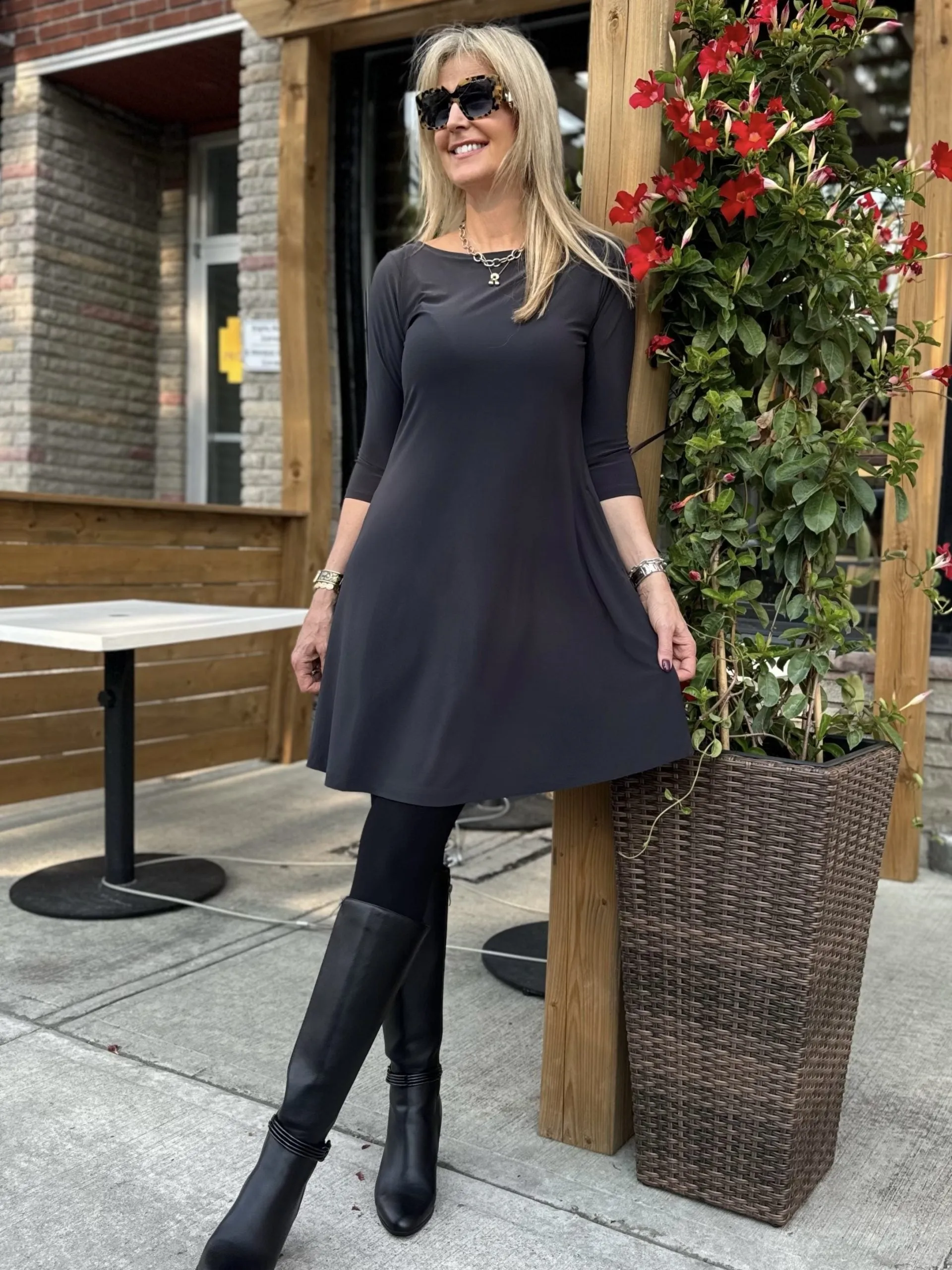 Sympli Crew Neck Dress With Pockets | D662 sold by Artizan product image thumbnail 2