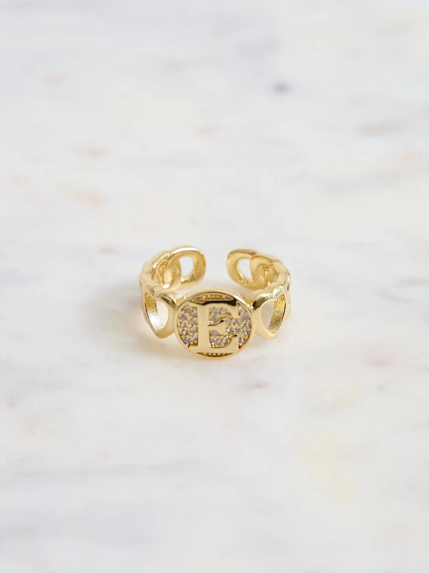 Hot Girl Initial Ring | BE164 sold by Artizan