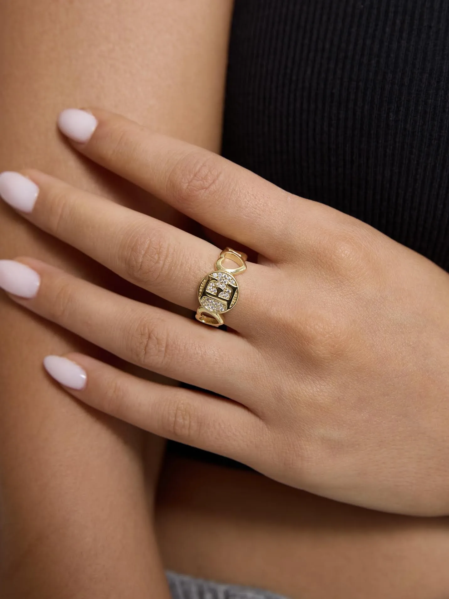 Hot Girl Initial Ring | BE164 sold by Artizan product image thumbnail 2