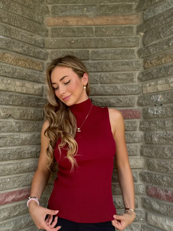 Essential Sleeveless Turtleneck Top | T631 sold by Artizan