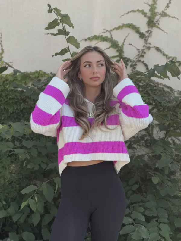 Cozy Striped Sweater | T629 sold by Artizan