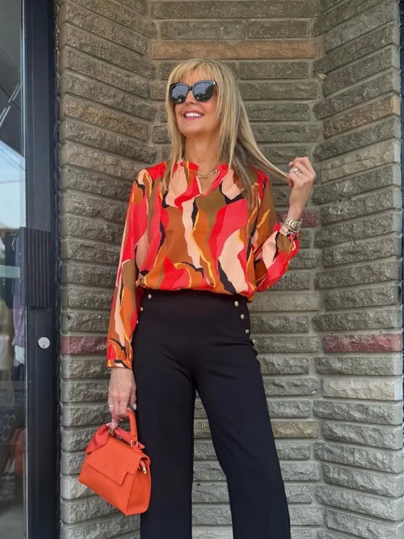 Fab Four Season V-Neck Blouse | T623 sold by Artizan