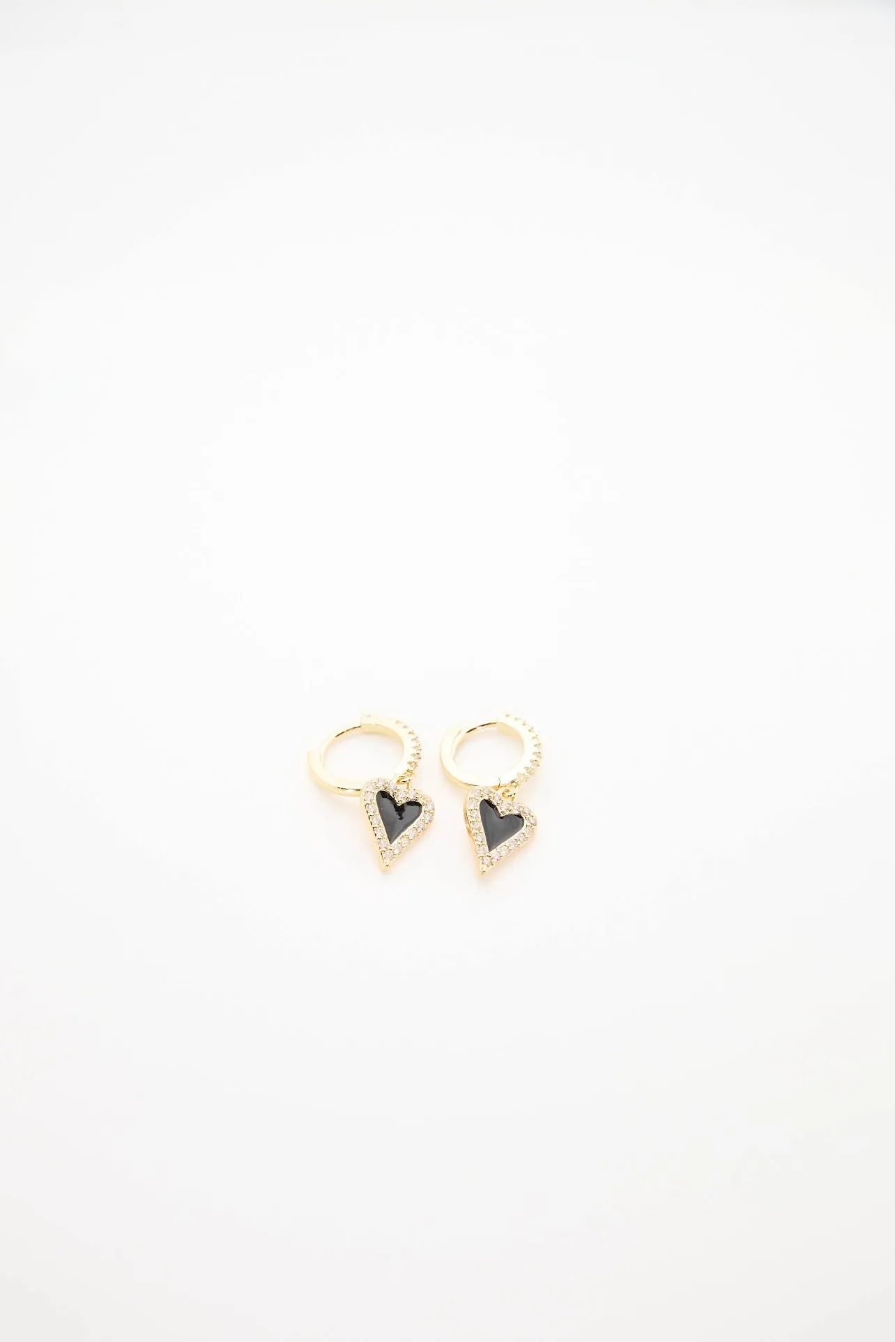 Bling Heart Hoop Earrings | BE152 sold by Artizan product image thumbnail 4