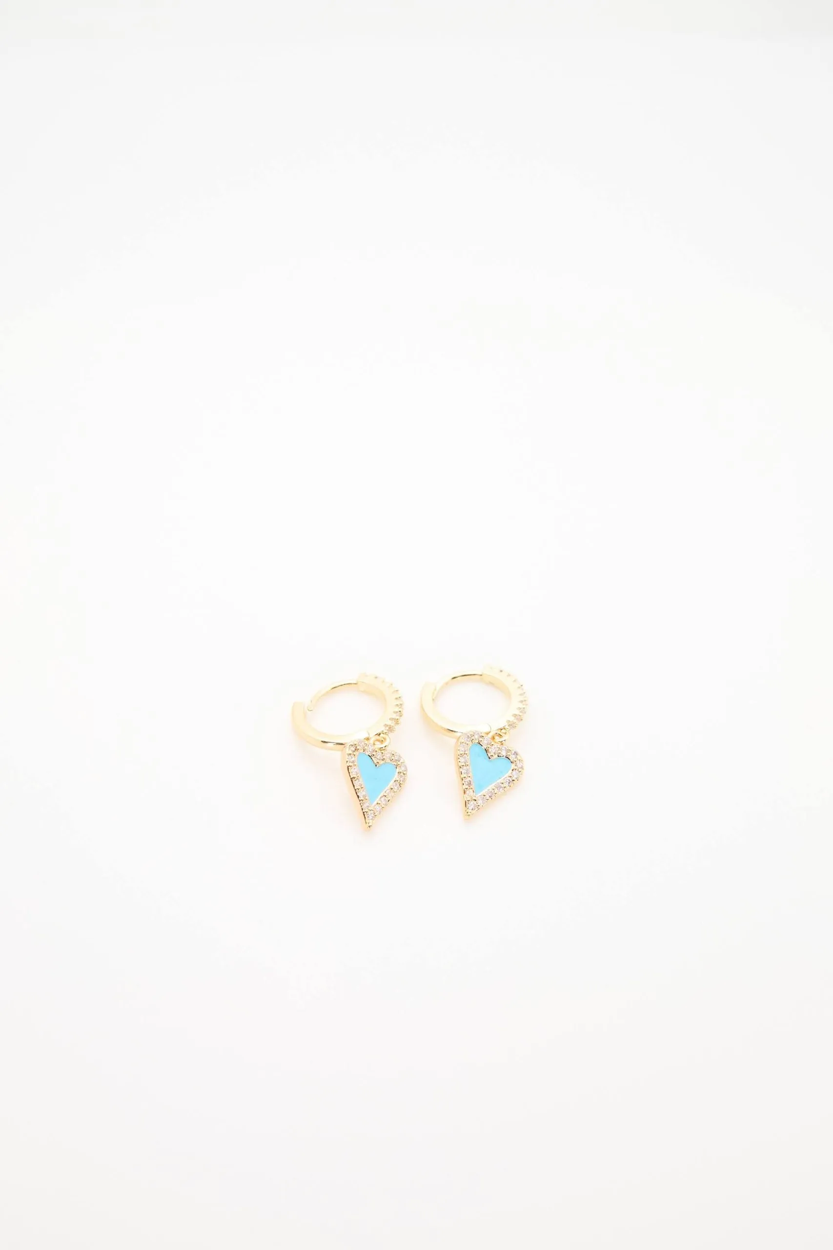 Bling Heart Hoop Earrings | BE152 sold by Artizan product image thumbnail 3
